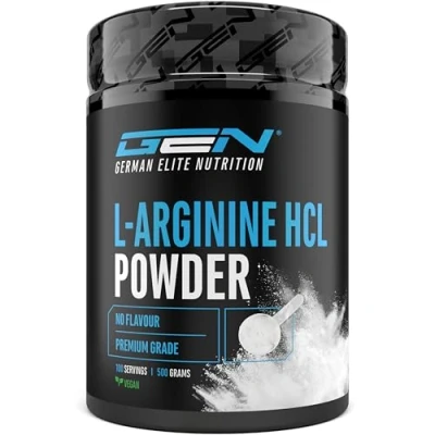 Immagine di L arginine HCL 500 g Hydrochloride Premium : végétale Solubilité optimale Poudre pure sans additifs Vegan Acide aminé