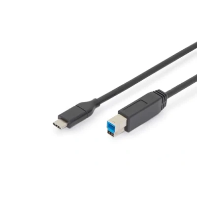 Immagine di Ansmann Cavo USB 3.2 Gen1 (USB 3.0) Spina C®, B 1.00 m Nero doppia schermatura AK 300149 010 S