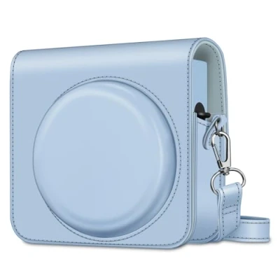 Immagine di FINTIE Custodia per Fujifilm Instax Fotocamera Istantanea SQ40 / SQ1 Protettiva Case Borsa in Similpelle con Tracolla Regolabile, Blu