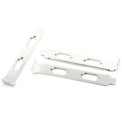 Immagine di N/A DB9 LPT Parallel Dual Port Long Profile PCI Bracket piatto 3pcs for Mini Case RS232