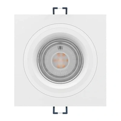 Immagine di Eglo connect Z Carosso Faretto spot LED da incasso Smart Home, uso con ZigBee, app e controllo vocale Alexa, luce bianca calda fredda, RGB, dimmerabile, in alluminio bianco, 9,3 cm