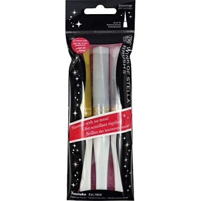 Immagine di Kuretake Zig Memory System Pennello Wink of Stella, Scintillante Natalizio, 3 pezzi