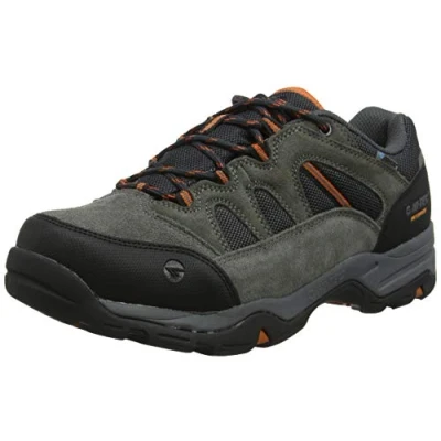 Immagine di HI TEC Banderra II LOW Scarpa da hiking, Uomo, Taglia: 41, Charcoal/graphite/burnt orange Pelle e tessuto