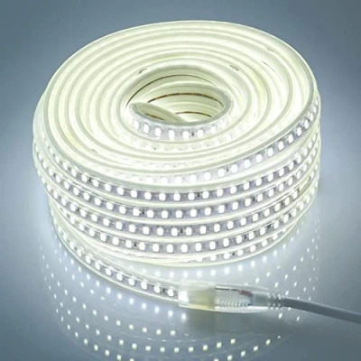 Immagine di pcning Strisce LED 220V 15 Metri IP67 Striscia Impermeabile 5730 120 led/m Bianco Freddo 6000K Strip 15M