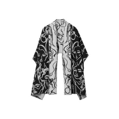 Immagine di Desigual Faces Sciarpa, Donna, Taglia: One Size, Black