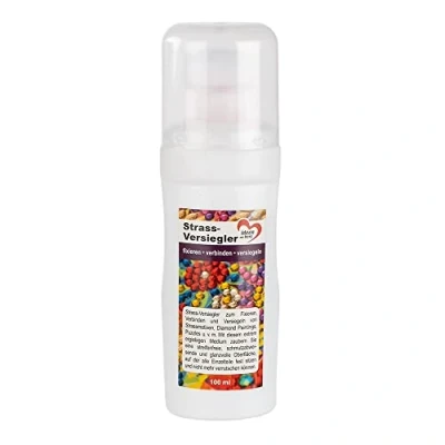 Immagine di Ideen mit Herz Sigillatore con strass applicatore in spugna da applicare, ideale per sigillare Diamond Painting, strass, puzzle 100 ml