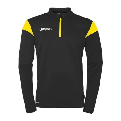 Immagine di uhlsport Squad 27 1/4 Zip Top Pullover Unisex, Schwarz/limonengelb,