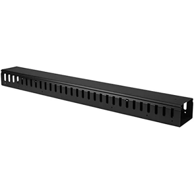 Immagine di StarTech.com Pannello gestione Cavi Verticale per Armadi Rack 20U, Sistema Passacavi con ganci, 91cm (CMVER20UF)