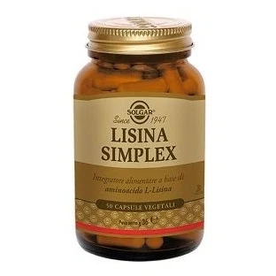 Immagine di SOLGAR LISINA SIMPLEX Integratore alimentare a base di l lisina, 50 Capsule