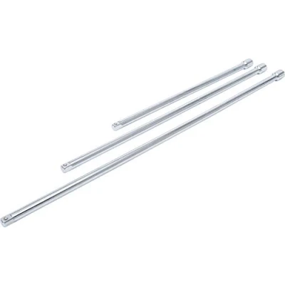 Immagine di BGS Diy 92237 Set di prolunghe 3 pezzi 12,5 mm (1/2&quot;) 450/600/750 Cromato lucido