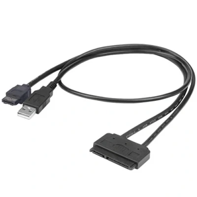 Immagine di Akasa Dischi rigidi/SSD Adattatore [1x Presa combinata SATA 7+15 poli 1x Spina a USB 2.0, eSATA 7 poli] 0.40 m