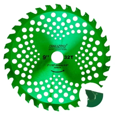 Immagine di LSHUZIYU, 230mm 32T. Punte in Carburo, Foro Centrale 25.4mm Con Rondella 22.23 20 16mm, Lama per Decespugliatore, Disco Decespugliatore.
