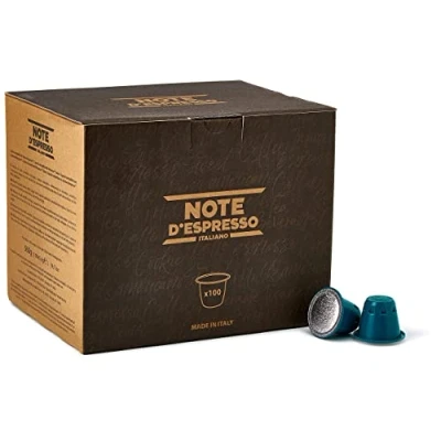 Immagine di Note D&#039;Espresso Caffè Brasile, Capsule Compatibili Soltanto con Sistema NESPRESSO, 100 Caps