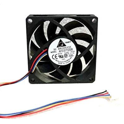 Immagine di N / A Cooler Fan for Delta 70mm x 15mm CPU 4 Pin PWM High Airflow 41 CFM Dual Ball AFC0712DB DC 12V 0.45A Wire