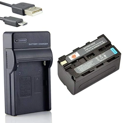Immagine di DSTE NP F750 Li Ion Batteria e Caricabatterie USB Compatibile per Sony CCD SC5 TRV80PK DCR TRV820 SC55 TRV81 SC65 TRV815 TRV9 TR3 TRV82 TRV900 TR3000