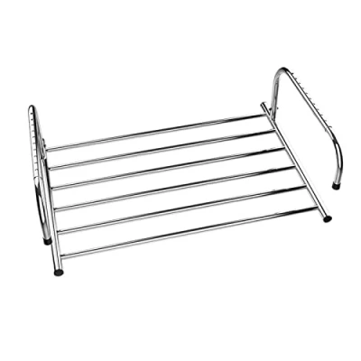Immagine di Stendibiancheria Da Balcone, In Acciaio Inox, Pieghevole, Appendere, Appendere Stendino Balcone Termosifone, Parete Inox ( Size : 80*38*