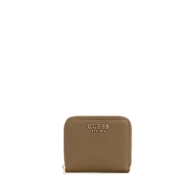 Immagine di Guess Laurel Saffianoptik Portafoglio, Donna, Taglia: One Size, Beige