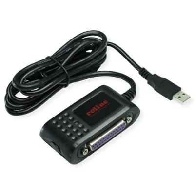 Immagine di Roline 12.02.1017 USB / Parallelo Seriale Adattatore [1x 1x 9 poli, (IEEE 1284)] Nero 1.80 m