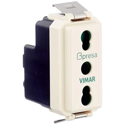 Immagine di Vimar 0R08145 serie 8000 Bpresa SICURY 2P+T 16 A 250 V standard italiano tipo P17/11