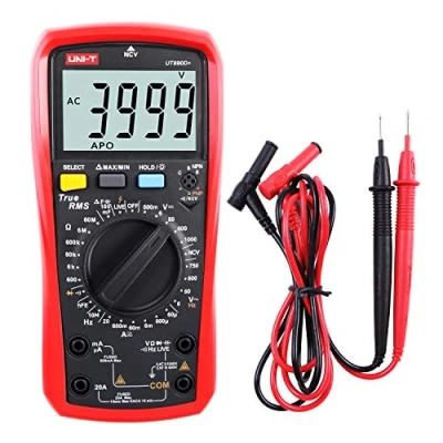 Immagine di UNI T UT890D+ Multimetro Digitale True RMS Tensione di Corrente DC/AC (Distinguere tra Cavo Fase e Neutro)