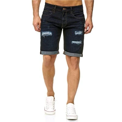 Immagine di Indicode, pantaloncini in denim Kaden, grigio a costine., S