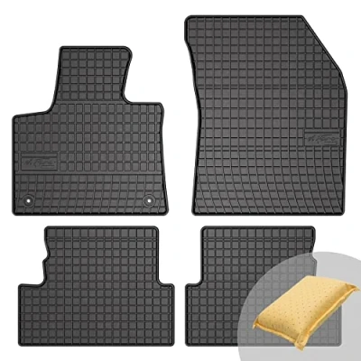Immagine di FROGUM El Toro Set di tappetini in gomma per Peugeot 3008 II dal 2016 Materiale resistente Bordo protettivo 1 5, cm