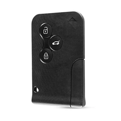 Immagine di EnergY01 Custodia per chiave elettronica con 3 pulsanti compatibile Renault Clio Logan Megane 2 Koleos Scenic, colore: Nero