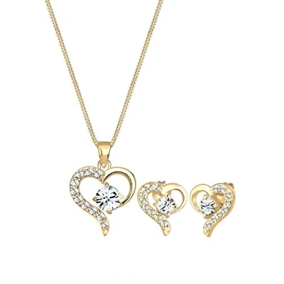 Immagine di Elli Parure di gioielli Donna argento 925_argento cristallo rotonda