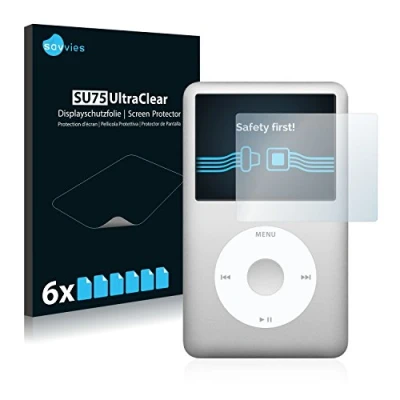 Immagine di savvies (6 Pezzi Pellicola Protettiva per Apple iPod classic 120 GB (7a Gen.) Protezione Schermo Trasparente