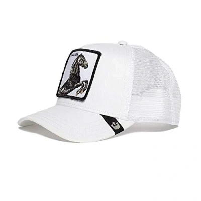 Immagine di Goorin Bros. The Stallion Hengst White A Frame Adjustable Trucker Cap One Size