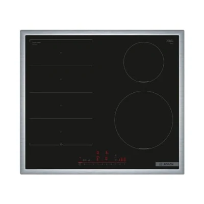 Immagine di Bosch PIX645HC1E Serie 6 Smart piano cottura a induzione (autosufficiente), larghezza 60 cm, Flex Induction, telaio avvolgente, controllo cappa basato sul cottura, più veloce