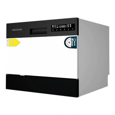 Immagine di Cecotec Lavastoviglie Compatto Libero Installazione 6 posate Bolero Aguazero 2300. Posate, 8 programmi, Classe D, Colour Touch Panel, Machine Care, Delay Start, Funzione Pre Wash, Dry+, Germ Shield