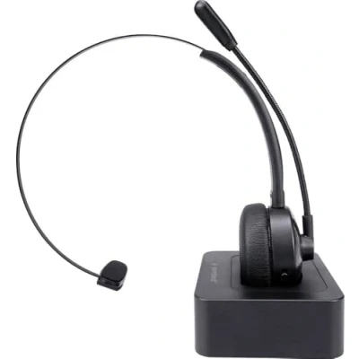 Immagine di Gembird Auricolare Bluetooth per call center Mono Nero (Senza fili, USB C), Cuffie da ufficio,