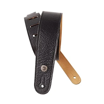 Immagine di Planet Waves Tracolla sottile per chitarra, in pelle, colore: Nero