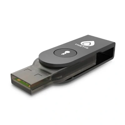 Immagine di Thetis Pro a FIDO2 Security Key Passkey Device con USB e NFC, APP di autenticazione TOTP/HOTP, due fattori FIDO 2.0 2FA MFA, funziona Windows/macOS/Linux/Gmail/Dropbox/GitHub
