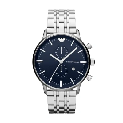 Immagine di Emporio Armani Orologio Uomo, movimento a due lancette, cassa 43 mm in acciaio inossidabile con bracciale inossidabile, AR1648