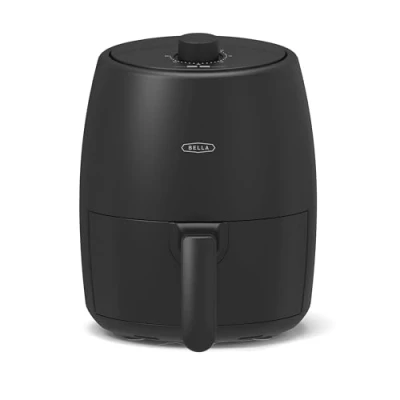 Immagine di BELLA Friggitrice ad Aria Manuale da 2 L e Multicooker 5 in 1 con Vassoio Cestello Antiaderenti Rimovibili Lavabili Lavastoviglie, 1200 Watt, Nero Opaco