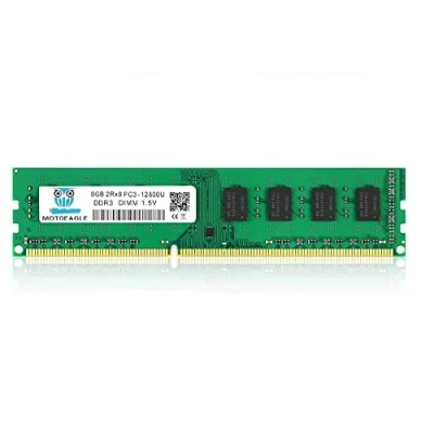Immagine di 8GB PC3 12800U DDR3 1600MHz UDIMM RAM, 2Rx8 CL11 1.5V 240 Pin Non ECC Memoria Desktop