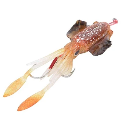 Immagine di Esca da pesca artificiale morbida, polpo UV Occhi luminosi 3d realistica Attrezzatura pesca(2#)