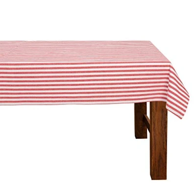 Immagine di FILU Tovaglia, 100% cotone, Strisce rosse e bianche., 100 x 140 cm