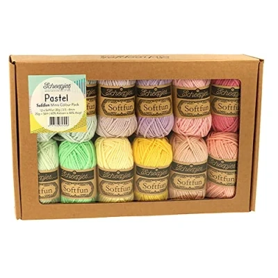 Immagine di Scheepjes Softfun Colour Pack 12 x 20 Gram (1 Box)