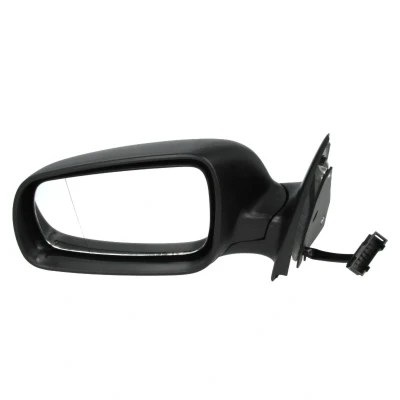 Immagine di specchio retrovisore esterno Tyc 332 0016 Sx nero asferico, termico, Grande alloggiamento specchio, per regolazione elettrica