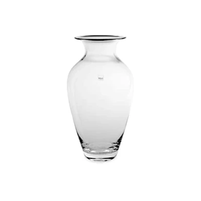 Immagine di H&amp;h vaso fiori in vetro trasparente, 18 h35 cm