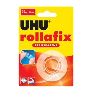 Immagine di UHU rollafix refill 36945 Nastro adesivo Trasparente (L x L) 25 m 19 mm 1 pz.