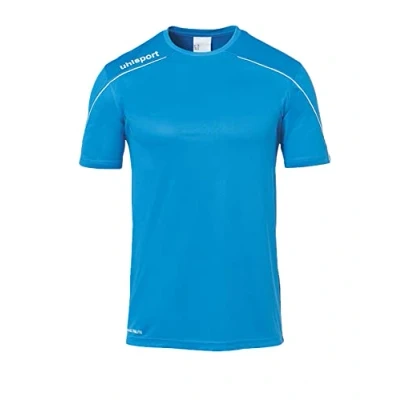 Immagine di uhlsport Stream 22 Maglia a Maniche Corte da Uomo, Maglietta, 100347715, Cyan/Weiß, XL