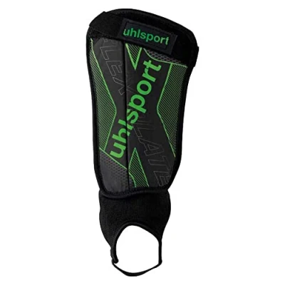 Immagine di UHLSPORT Flex Plate Parastinchi Nero/Verde Fluo/Argento L