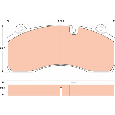 Immagine di TRW GDB5100 Kit pastiglie freno Predisposto per contatto segnalazione usura