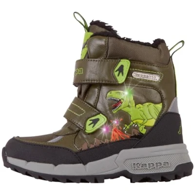Immagine di Kappa REX TEX Unisex Stivali da neve per bambini, Taglia: 25, Army/black Finta pelle / tessuto