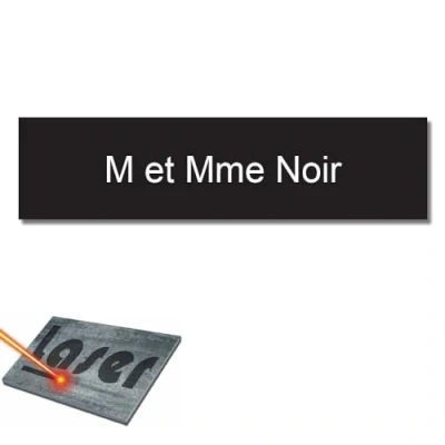 Immagine di Mygoodprice Targa per Nome della Cassetta delle Lettere, Autoadesiva, Dimensioni: 10 x 2,5 cm, Personalizzabile da 1 a 3 Righe