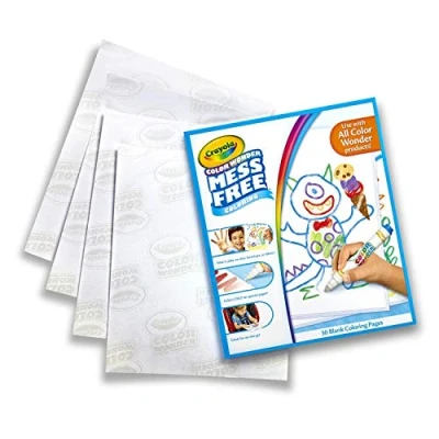 Immagine di CRAYOLA Color Wonder Album Ricarica, 30 Pagine, da Utilizzare con i Prodotti e StampaMagici, Trasparente, Pagine